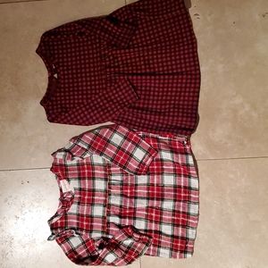 2 Girl's Holiday Dresses 12-18 and 24 Months